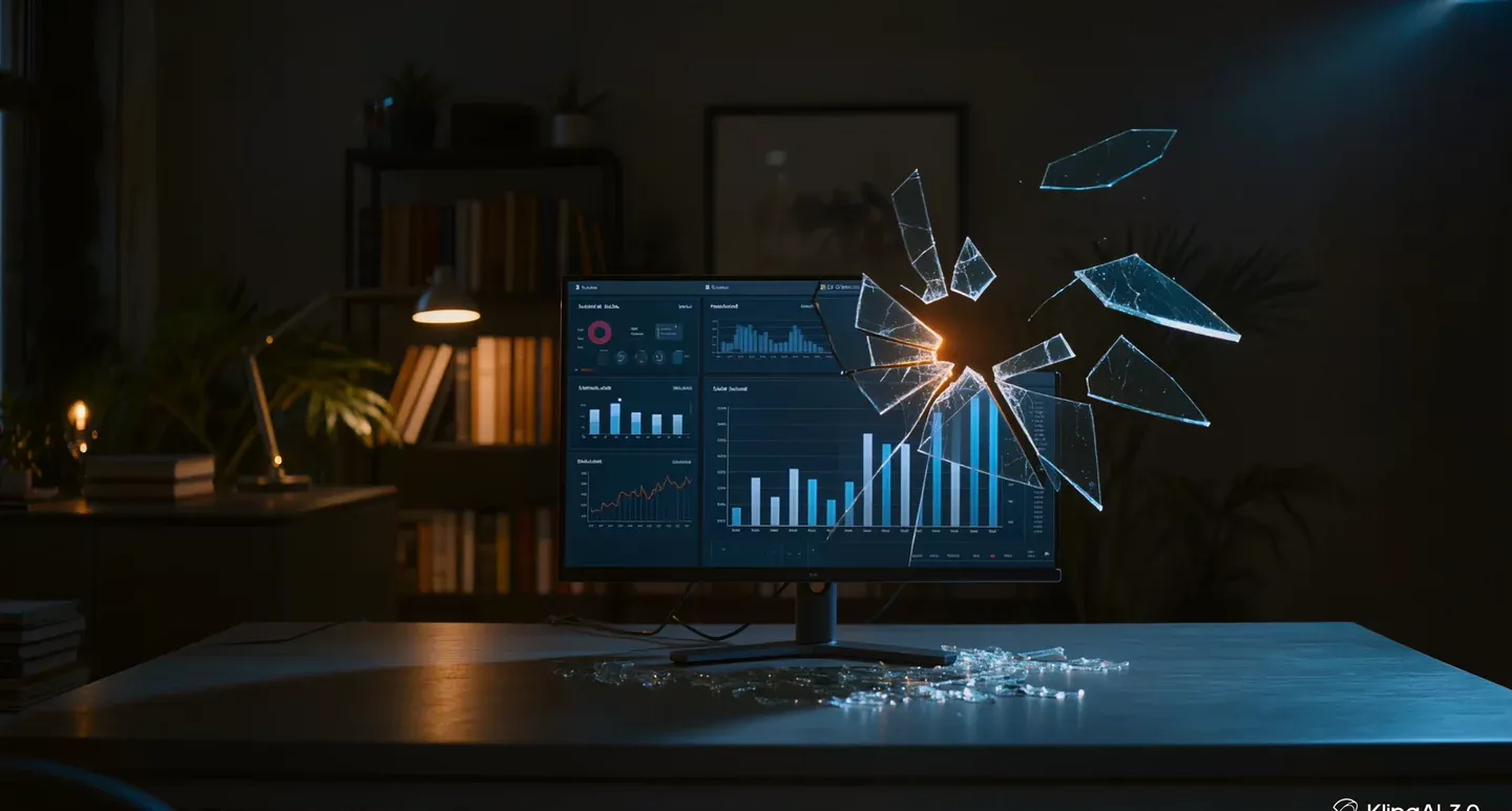 Broken analytics dashboard